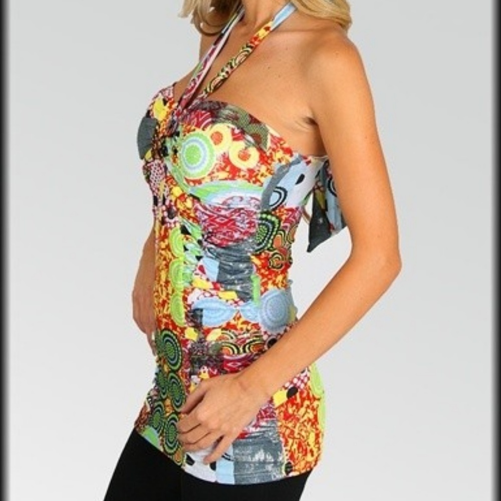 FiTTeD Ruched Bandeau Padded Bust Bra Halter - Picture 6 of 6